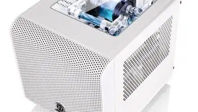 thermaltake core v1 snow edition con ventana blanca caja torre 001