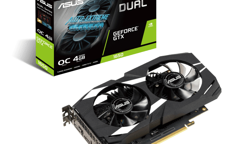 asus DUAL GTX1650 O4G boxvga scaled