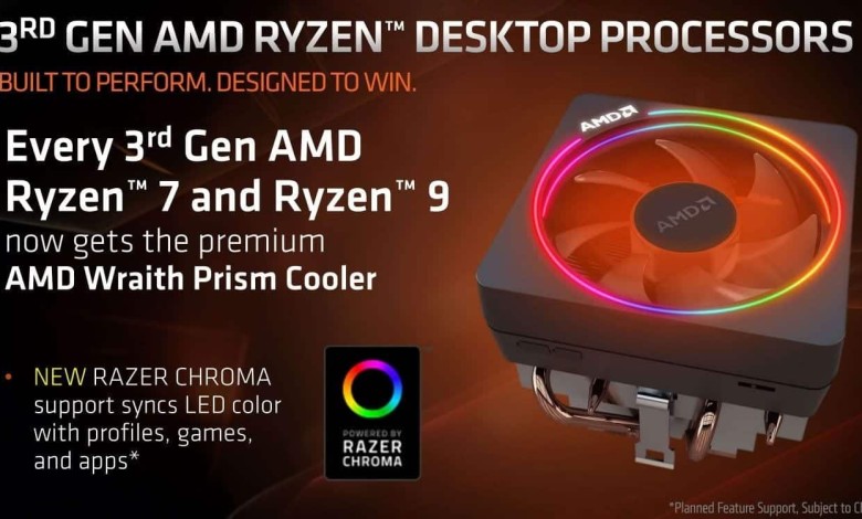 AMD Wraith Prism ryzen