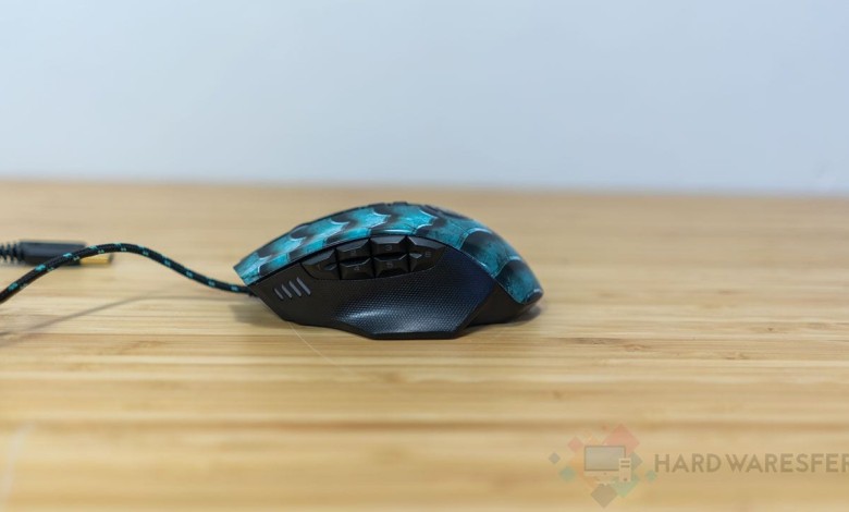 raton gaming Sharkoon Drakonia II lateral izquierdo