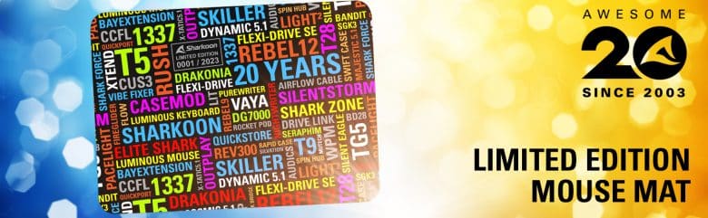 alfo,brilla raton 20 aniversario 20º años sharkoon
