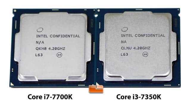 Intel 7700k 7350k
