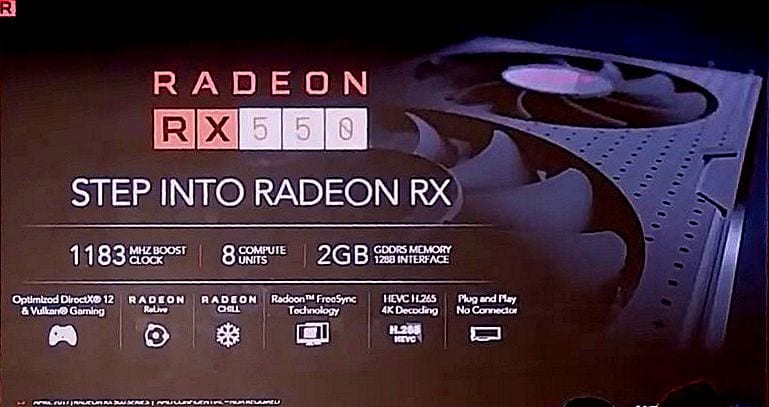 AMD Radeon RX 550 specs